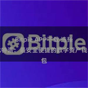 Bitpie APP下载 选择比特派：最安全便捷的数字资产钱包