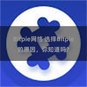 Bitpie网络 选择Bitpie的原因，你知道吗？