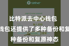 比特派去中心钱包  比特派钱包还提供了多种备份和复原神态