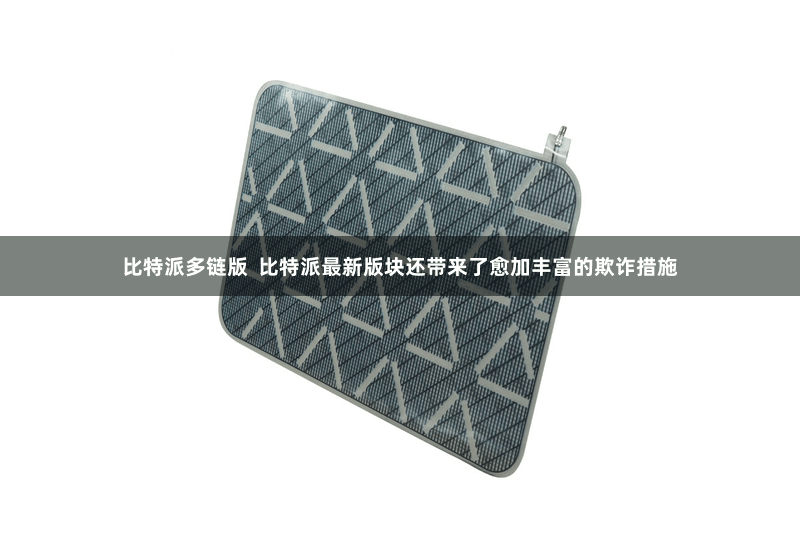 比特派多链版  比特派最新版块还带来了愈加丰富的欺诈措施