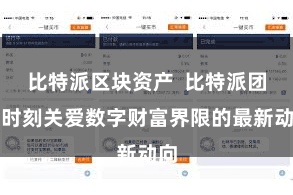 比特派区块资产  比特派团队时刻关爱数字财富界限的最新动向
