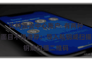 比特派去中心账户  有两种常见的面目不错遴荐：导入私钥或扫描二维码